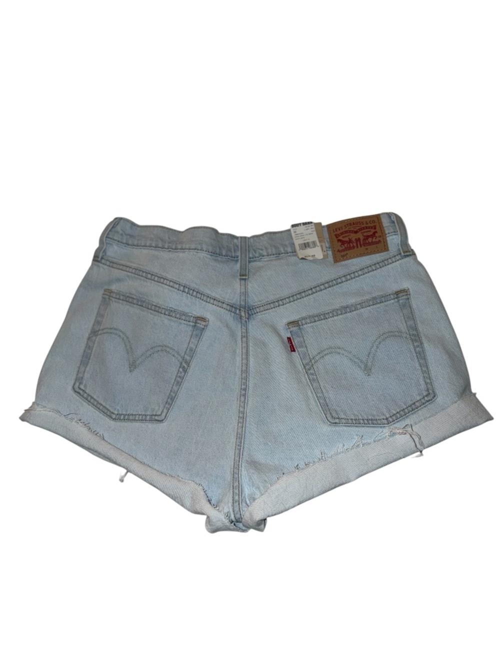 Levi’s 501 size 32 light wash Jean shorts - Picture 2 of 9